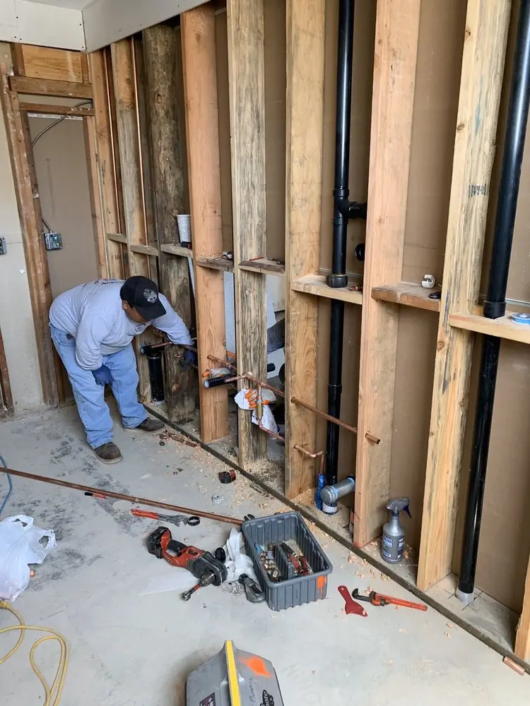 Commercial rough-in plumbing for Water Heater Replacement in West Chester Woods